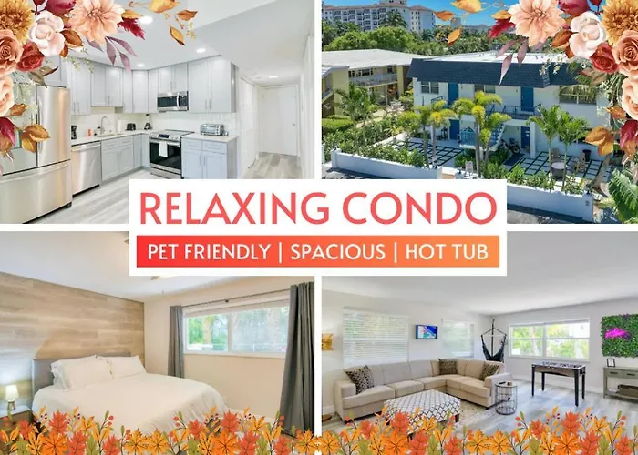 Dog Friendly Condo With Beach Access, Hot Tub & Firepit